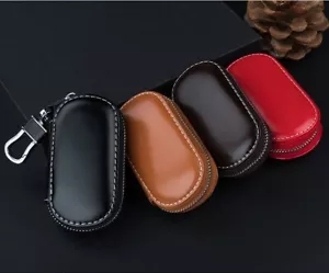 1 Stück Keyless Go Schutz Autoschlüssel Schutzhülle Tasche Leder Neu - Bild 1 von 17