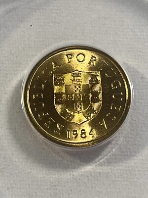 1984 Portugal 1 Escudo Graded MS 65 by ANACS - Image 1 of 4