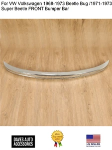 Para VW Volkswagen 1968-1973 Beetle Bug / 1971-1973 Super Beetle barra delantera - Imagen 1 de 21