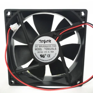 For TONON TD9025LS Hydraulic Bearing Server Inverter Cooling Fan 12V 0.16A 2-Pin - Afbeelding 1 van 3