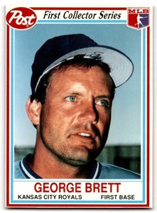 1990 POST CEREAL GEORGE BRETT KANSAS CITY ROYALS #4