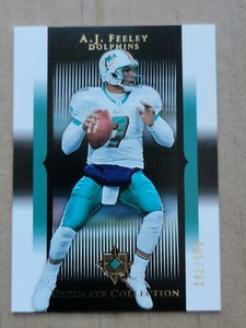 A.J. Feeley 2005 Upper Deck Ultimate Collection Football Card 191/550