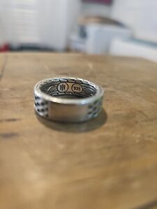 John Hardy Men's 925 Sterling Silver Band Ring Size 10