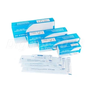 200 un. bolsas de esterilización desechables bolsa auto-sellada bolsa esterilizada tatuaje dental - Imagen 1 de 14