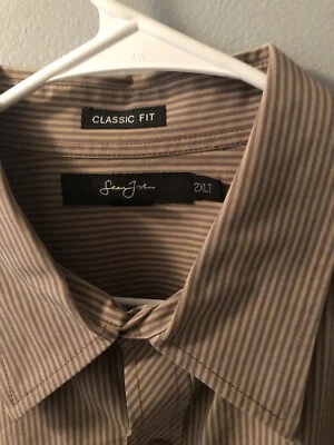 Sean John , Brown Classic-Fit Long-Sleeve Shirt 2XL - Image 1 of 4