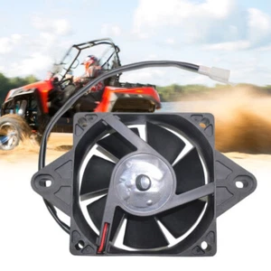 Black Universal Motocross 12V Electric ATV Engine Radiator Cooling Cooler Fan - Picture 1 of 7