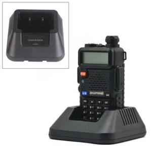 1 pieza Base de cargador de escritorio de radio bidireccional para batería de iones de litio Baofeng UV-5R UV5R - Imagen 1 de 8