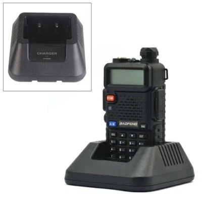 1 Pc Two-way Radio Desktop Charger Base for Baofeng Li-ion Battery UV-5R UV5R