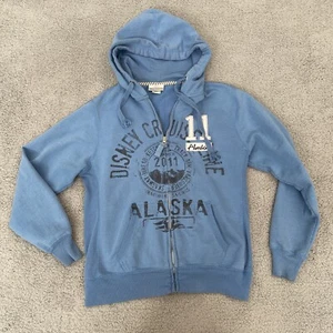 Disney Cruise Line Jacke Damen mittelblau Alaska DCL Kapuzenpullover mit Reißverschluss - Bild 1 von 10