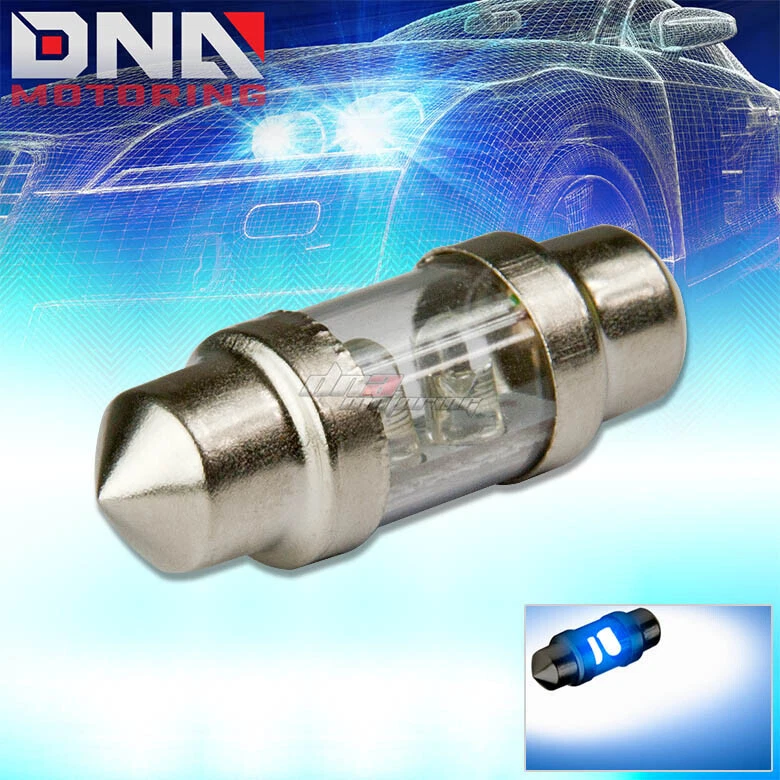 2 X 3MM REDONDO LED 31MM AZUL BRILLANTE ALTA POTENCIA INTERIOR DOMO 12V BOMBILLA LÁMPARA Foto 1 de 1