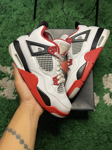 Taglia 6.5 (GS) Jordan 4 Retro OG 2020 rosso fuoco basso