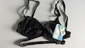 Vintage Backless by Smoothie Bra 34B Black Underwire Style 193 Unlined NWT NOS - Picture 1 of 11
