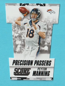 2015 Panini Score Precision Passers Die-Cut NIGHT CAMO Peyton Manning Broncos #6 - Picture 1 of 2