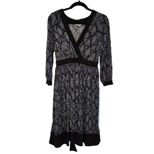 Vintage LONDON TIMES Whimsigoth Y2K Graphite/Blue Babydoll Dress Size 14 NEW! - Picture 1 of 24