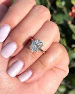 1.50CT Oval Cut IGI Certified Lab Grown Diamond Wedding Ring 14k Yellow Gold - Picture 1 of 9