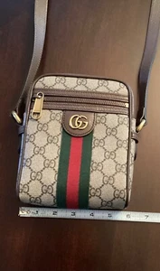 Gucci Ophidia New Messenger Bag GG Coated Canvas Mini Brown - Picture 1 of 4