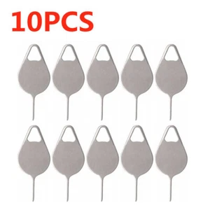 10 Sim Nadel Simkarte Tray Pin Öffner Auswerfer iPhone Apple iPad Samsung HTC - Bild 1 von 1