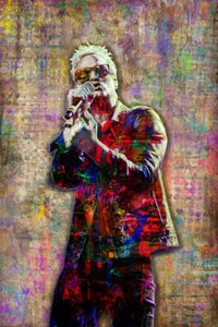 Jeff Gutt Poster, Jeff Gutt Pop Art Stone Temple Pilots Hommage kostenloser Versand USA - Bild 1 von 5