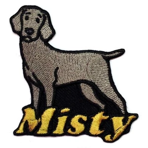 Parche para perro Weimaraner personalizado planchado - Imagen 1 de 1