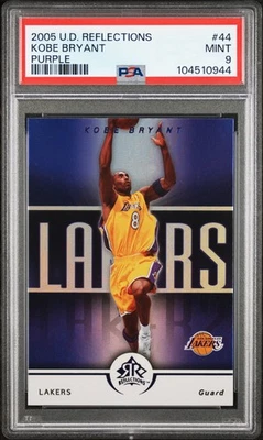 2005 Upper Deck Reflections Kobe Bryant roxo PSA 9 perfeito estado #44 UD cartão de basquete - Imagem 1 de 2