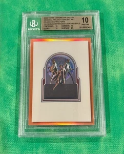 2022 Topps Chrome Star Wars Galaxy OT-10 Concept Art Orange Refractor /25 BGS 10 - Picture 1 of 2