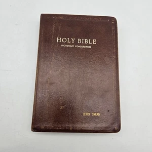 Holy Bible Dictionary Concordance Red Letter Edition Genuine Leather - Bild 1 von 8