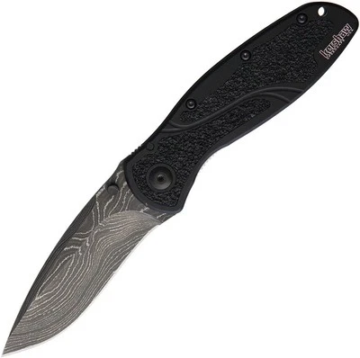 Kershaw Blur Linerlock A/O 1670BLK3.5" DAMASCO Aluminio Plegable Negro Foto 1 de 2