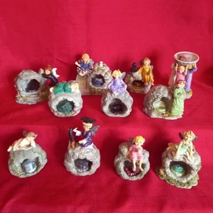 RARE JOB LOT OF, WESTMINSTER EDITIONS, CRYSTAL KEEPERS FAIRIES - Foto 1 di 9