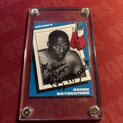 1990 Brown's Boxing - Roger Mayweather #40 - Image 1 of 2