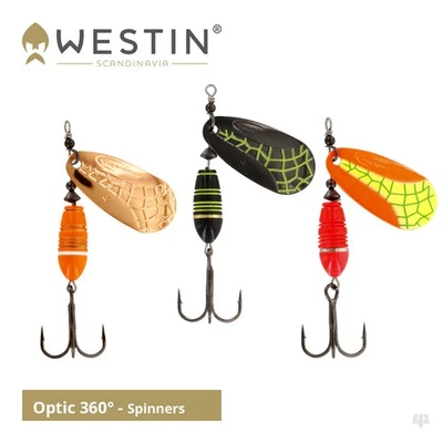 Westin Optic 360° Spinners - Señuelos de pesca de mar trucha salmón perca lucio lubina Foto 1 de 4