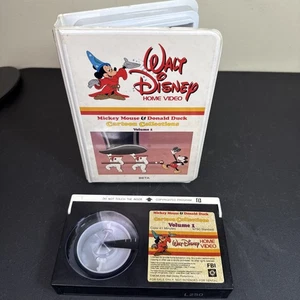 Disney Mickey Mouse & Donald Duck Cartoon Vol 1 Beta 1981 Betamax Tape HTF - Foto 1 di 3