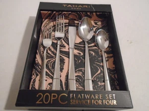 20 Piece Stainless Steel Flatware- Service for Four 20 piece set New in Box - Picture 1 of 3