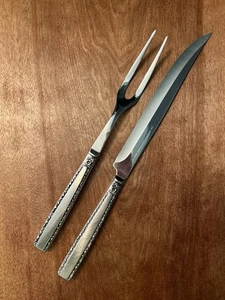 Vtg IMPERIAL INTL Stainless IMI77 Large 2-pc ROAST CARVING SET - KNIFE & FORK - Picture 1 of 3