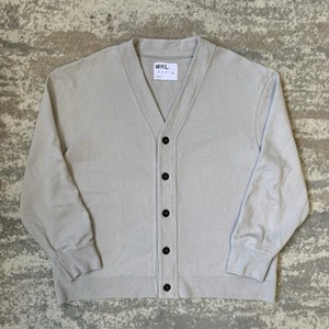 Margaret Howell MHL Button Up Loopback Cardigan Jumper Boxy XL Grey Men’s - Picture 1 of 10