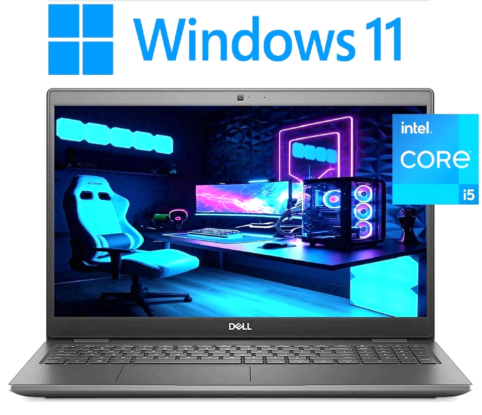 15.6" DELL Latitude Laptop PC: Intel i5! 32GB RAM, 512GB SSD! Windows 11 Pro - Image 1 of 4