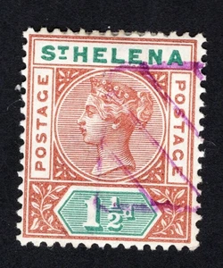 St Helena 1890 stamp SG# 48 used CV=18.2$ - Picture 1 of 2