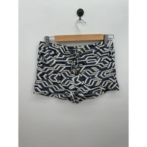Melissa Odabash Damen blau weiß Strick Shorts Größe M Coverup Schwimmen Mid Rise - Bild 1 von 7