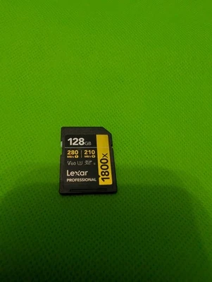 Lexar Professional 1800X 128GB SDXC Speicherkarte V60 UHS-II U3 280MB/S  4k  - Bild 1 von 2