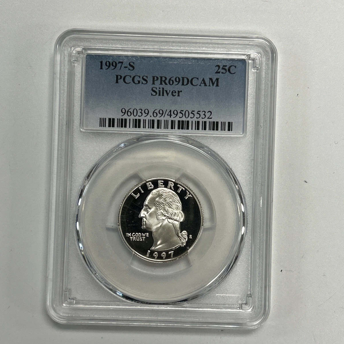 Silver PR 69 Graded 1997 Washington Quarters (1932-1998) for sale