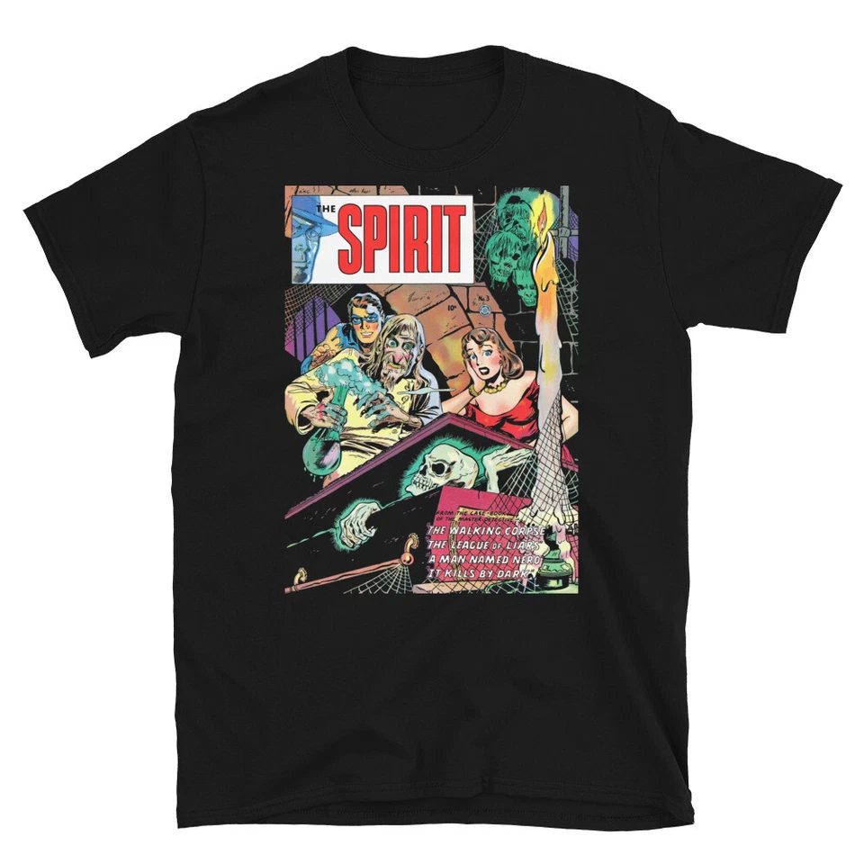 The Spirit No. 3 camisetas (cubierta Will Eisner) (negra) Foto 1 de 1
