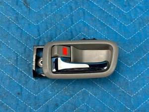 Lexus LX470 Rear Door Inside Handle w/ Bezel Driver's Gray:LG10 2003-2007 OEM - Picture 1 of 7