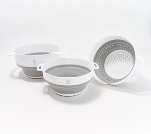 Henning Lee Juego de 3 Coladores y Cuencos Anidables Modelo K90322 - Imagen 1 de 3