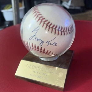 GEORGE KELL SIGNED OFFICIAL MAJOR LEAGUE BASEBALL - AUTHENTIC - Picture 1 of 15