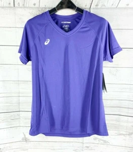 Camiseta de manga corta púrpura de calentamiento Circuit 8 de ASICS para mujer talla XS, M, L, XXL - Imagen 1 de 4
