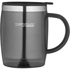 Thermos 450ml Gun Metal ThermoCafe Translucent Double Walled Hot Cold Desk Mug