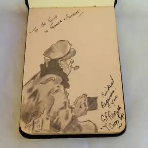Libro de autógrafos 1917 - 43rd Camerons highlanders Canadá - ""Y' Corps Signals Co. - Imagen 1 de 1