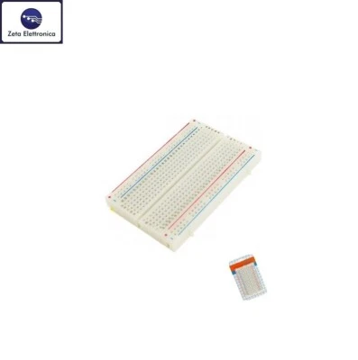 BREADBOARD 400 PUNTI BASETTA SPERIMENTALE PIASTRA CONTATTI FORI ARDUINO - Imagen 1 de 2