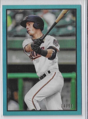 2019 Bowman Heritage Chrome Prospects Blue Refractor /99 Brent Rooker #53CP-52 - Image 1 of 2