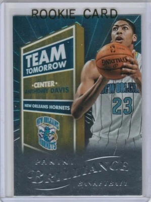 ANTHONY DAVIS ROOKIE CARD basketball New Orleans Pelicans Panini Brilliance RC  - Image 1 of 2