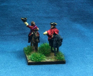 15mm WGS Seven Years War SYW Painted British Command and Staff Officers BA21 - Picture 1 of 6